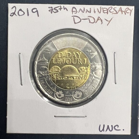 Set of 4 D-Day 75th Anniversary 2019 Commemorative Toonies! - Picture 2 of 16